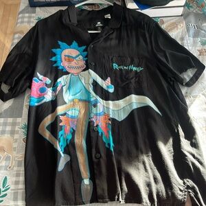 Rick & Morty Black Graphic T-shirt S